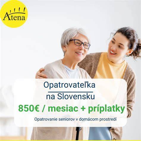 opatrovateľka pri starostlivosti o seniora