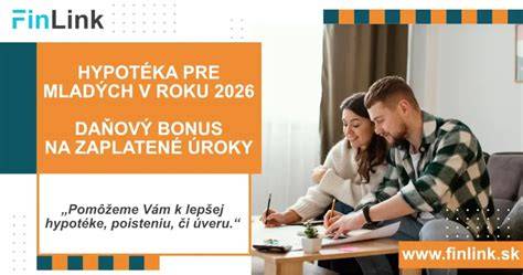 ČSOB hypotéka daňový bonus mladí