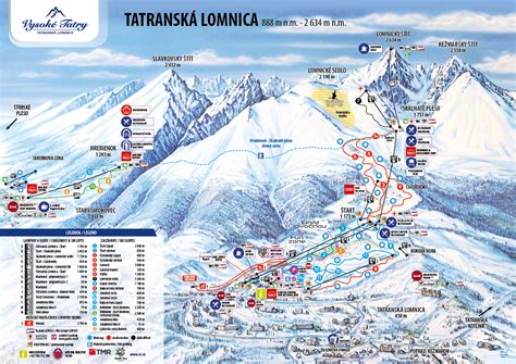 Mapa výletov Starý Smokovec Vysoké Tatry
