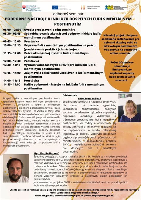 Stimulačné aktivity pre ľudí s mentálnym postihnutím